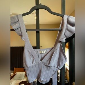 Free people light purple tank top